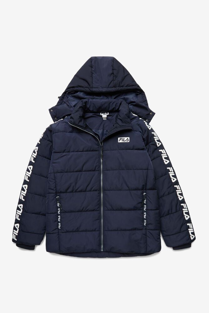 Fila Jacket Pace Puffer Mens Navy - India QOK-275436